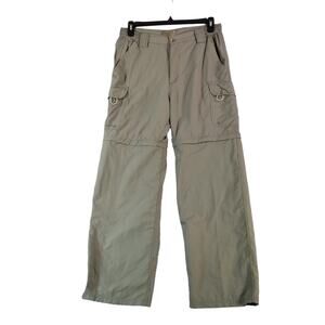 Rugged Earth cargo pants shorts combo convertible men's medium green lightweight